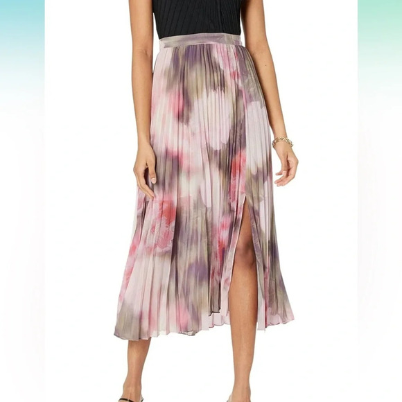 NWT Ted Baker Loulous Cross Front Pleated Dress Knit Bodice Sleeveless US 10 - Picture 2 of 16